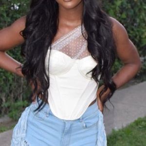 HOUSE OF CB TULLE CROP